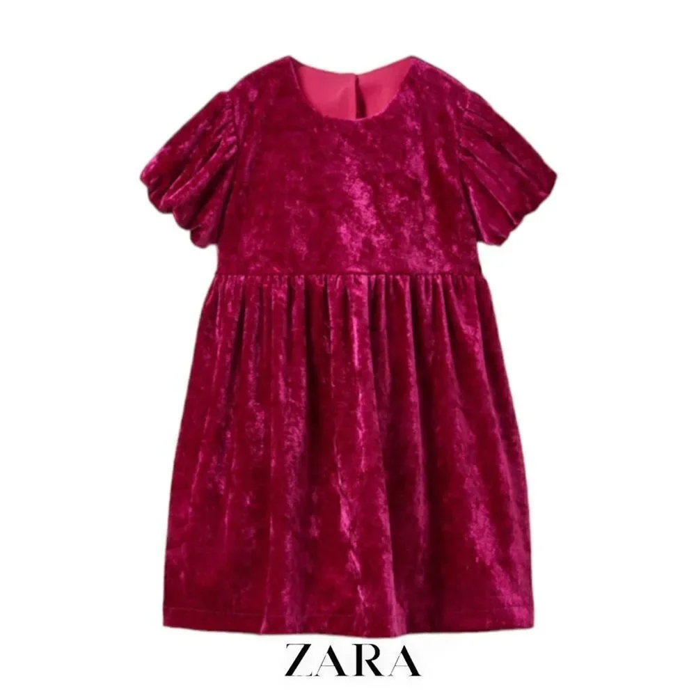 ZARA Kids | Burgundy | VELVET DRESS